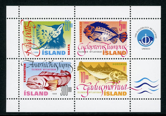 Iceland Scott #859a MNH S/S Fish Marine Life FAUNA CV$11+