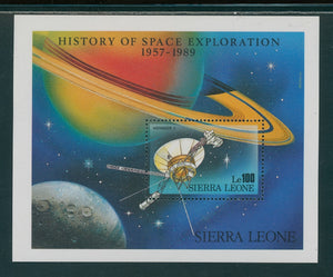 Sierra Leone Scott #1077 MNH S/S History of Space Exploration Voyager CV$7+