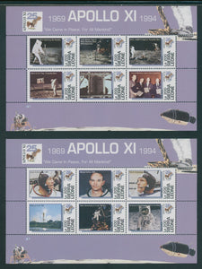 Sierra Leone Scott #1728-1729 MNH SHEETS Apollo 11 Moon Landing 25th ANN CV$9+