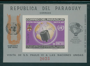 Paraguay Scott #910a IMPERF MNH S/S Early Bird Satellite 36g CV$32+
