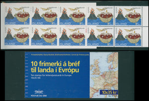 Iceland Scott #780 MNH BOOKLET of 10x35kr Europa CV$25+