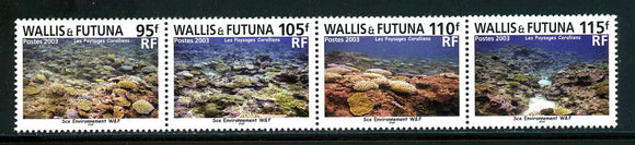 Wallis & Futuna Scott #568 MNH STRIP of 4 Coral Reefs CV$10+