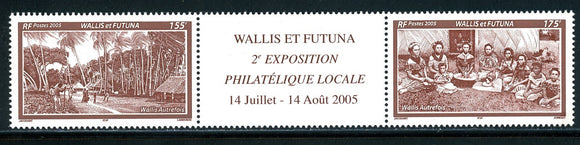 Wallis & Futuna Scott #606 MNH PAIR w/LABEL Historical Images of Wallis CV$7+
