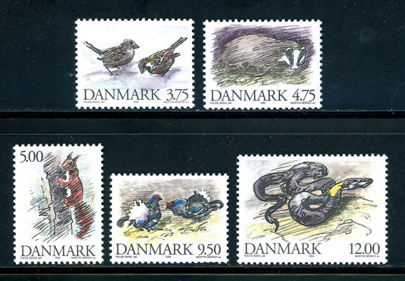 Denmark Scott #1012-1016 MNH Wild Animals FAUNA CV$18+