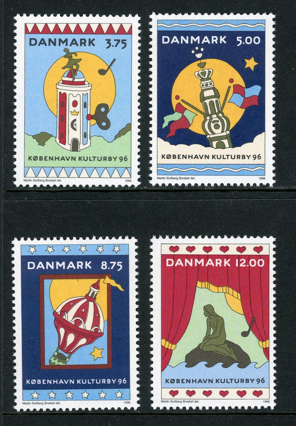 Denmark Scott #1041-1044 MNH Copenhagen Cultural Capital of Europe CV$10+