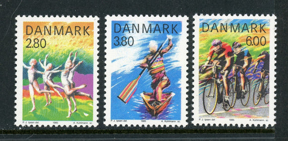 Denmark Scott #780-782 MNH Sports CV$5+