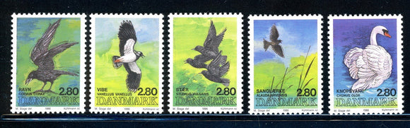 Denmark Scott #823a-e MNH National Bird Candidates CV$10+