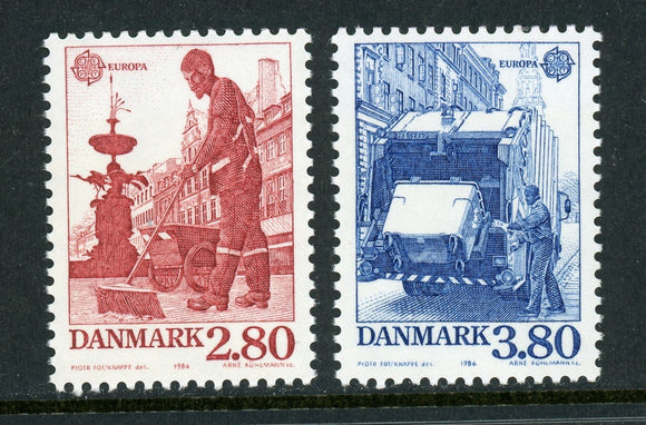 Denmark Scott #826-827 MNH Europa 1986 CV$6+