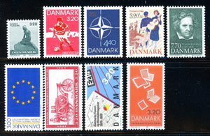 Denmark Scott #865//876 MNH 1989 Regular and Semi-Postal Assortment $$