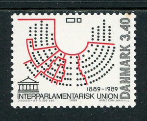Denmark Scott #874 MNH Interparliamentary Union CV$3+