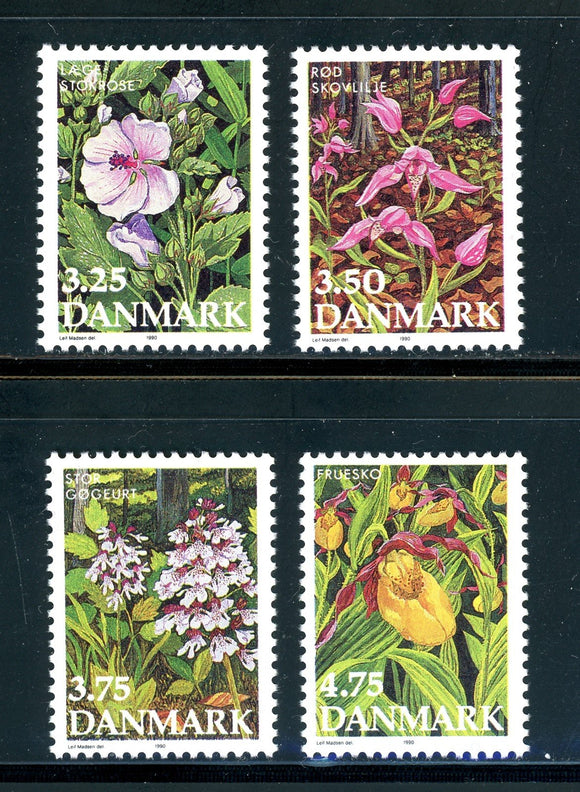 Denmark Scott #920-923 MNH Endangered Plant Species CV$6+