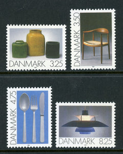 Denmark Scott #941-944 MNH Danish Decorative Art CV$6+