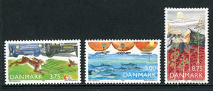 Denmark Scott #961-963 MNH Protection of the Environment CV$6+