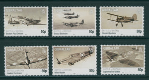 Gibraltar Scott #1222-1227 MNH Battle of Britain WW II 70th ANN CV$16+
