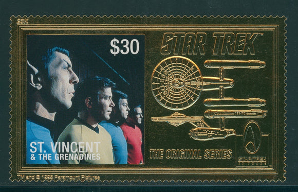St. Vincent Scott #2246A MNH Star Trek 30th ANN CV$30+