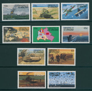 St. Vincent Grenadines Scott #685-694 MNH Battles of WW II CV$20+
