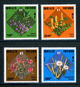 Wallis & Futuna Scott #210-213 MNH Flowers FLORA CV$8+