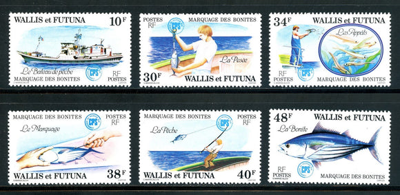 Wallis & Futuna Scott #223-228 MNH Tuna Tagging CV$12+