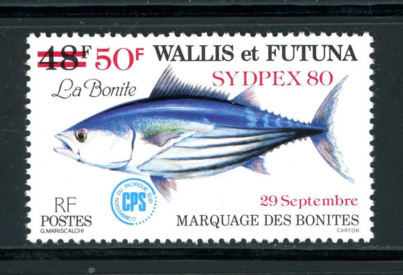 Wallis & Futuna Scott #281 MNH SYDPEX '80 on Fish FAUNA CV$3+