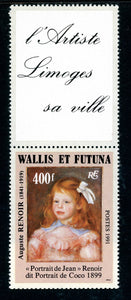 Wallis & Futuna Scott #411 SA Portrait of Jean by Renoir CV$10+