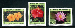 Wallis & Futuna Scott #416-418 MNH Flowers FLORA CV$3+