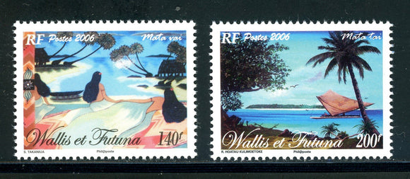 Wallis & Futuna Scott #620-621 MNH Mata Vai CV$7+