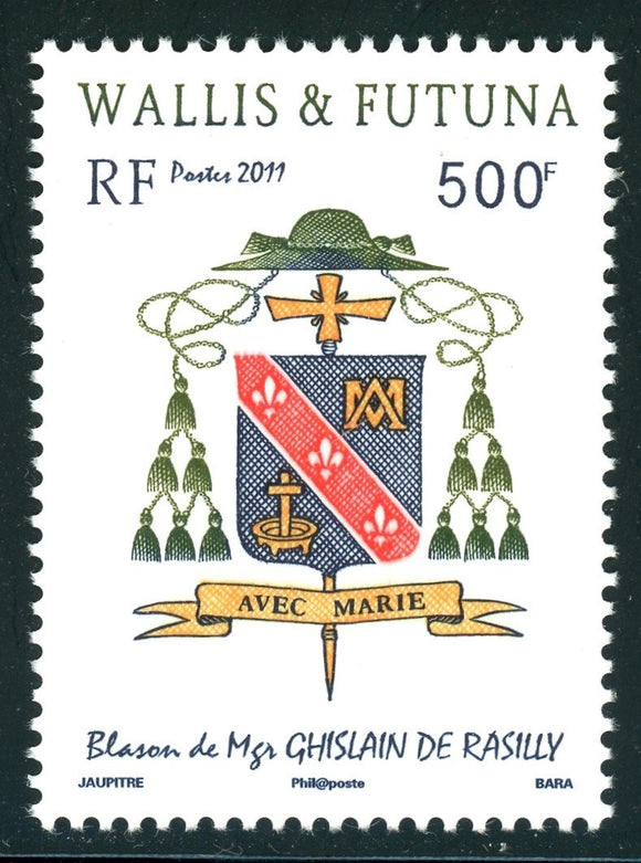 Wallis & Futuna Scott #692 MNH Arms of Bishop Ghislain de Rasilly CV$12+
