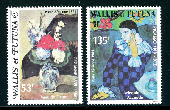 Wallis & Futuna Scott #C108-C109 MNH Paintings by Cezanne and Picasso CV$7+