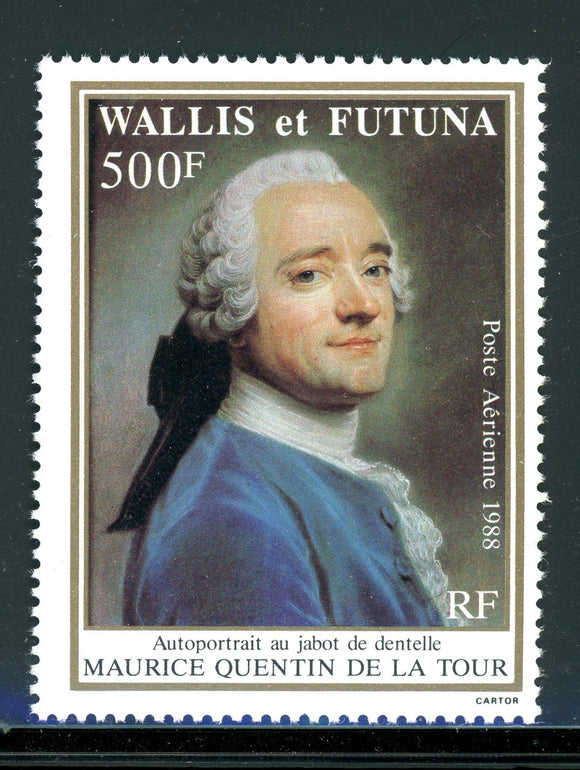 Wallis & Futuna Scott #C158 MNH Self-portrait by Maurice de La Tour CV$13+