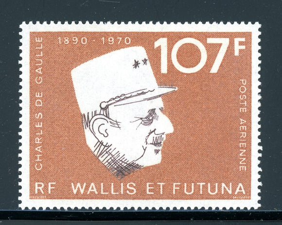 Wallis & Futuna Scott #C46 MNH Pres. Charles de Gaulle CV$15+
