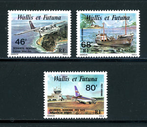 Wallis & Futuna Scott #C87-C89 MNH Inter-island Transportation CV$6+