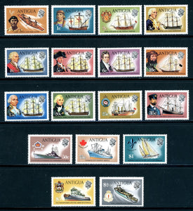 Antigua Scott #241-257 MNH Definitive Set Ships COMPLETE CV$38+