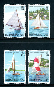 Bermuda Scott #437-440 MNH Sail Boats CV$4+