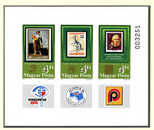 Hungary Scott #2842 IMPERF MNH S/S European 1984 Stamp EXPOS CV$20+