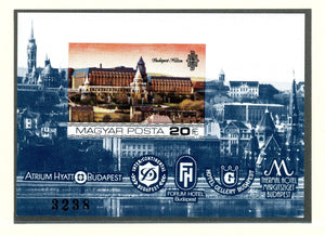 Hungary Scott #2869 IMPERF MNH S/S Budapest Riverside Hotels CV$20+