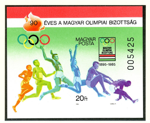 Hungary Scott #2901 IMPERF MNH S/S Hungarian Olympics Committee ANN CV$20+