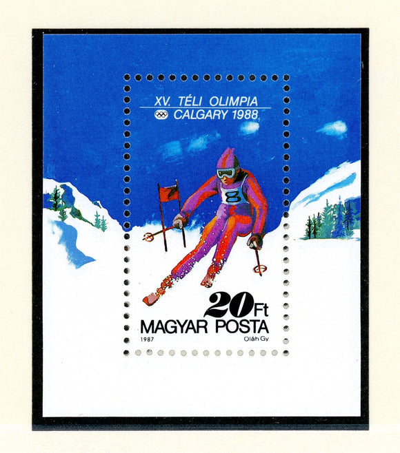 Hungary Scott #3100 MNH S/S OLYMPICS 1988 Calgary CV$3+