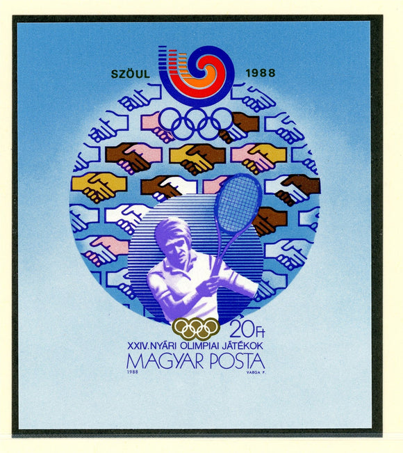 Hungary Scott #3127 IMPERF MNH S/S OLYMPICS 1988 Seoul CV$25+