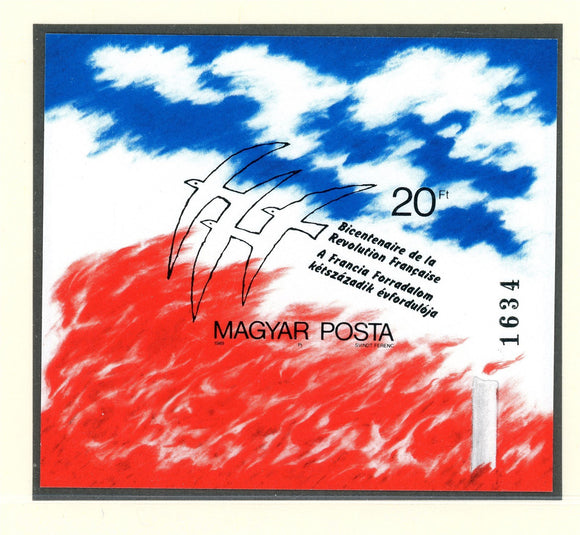 Hungary Scott #3179 IMPERF MNH S/S French Revolution Bicentenary CV$22+