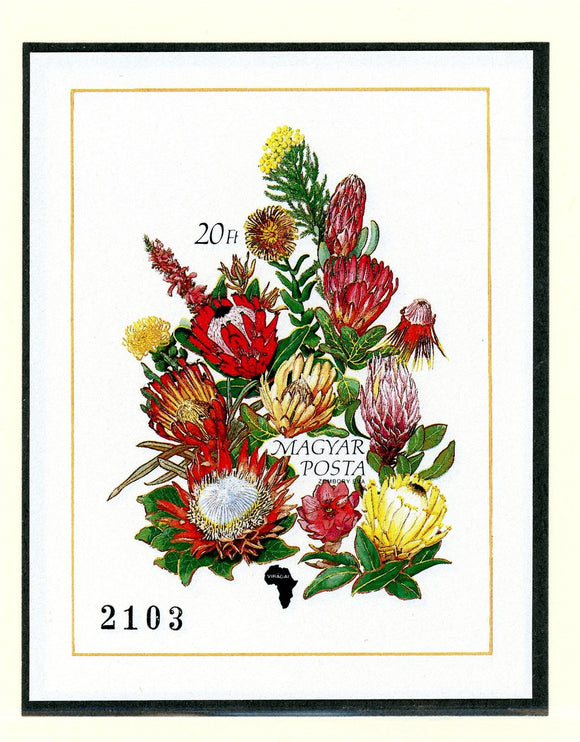 Hungary Scott #3236 IMPERF MNH S/S Flowers of the Continents FLORA CV$30+