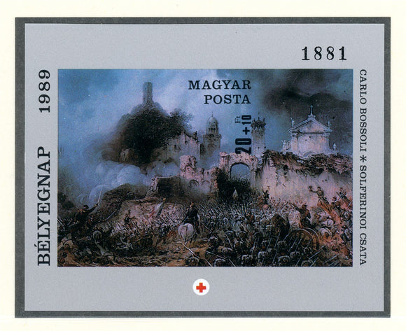 Hungary Scott #B341 IMPERF MNH S/S Battle of Solferino Stamp Day CV$35+