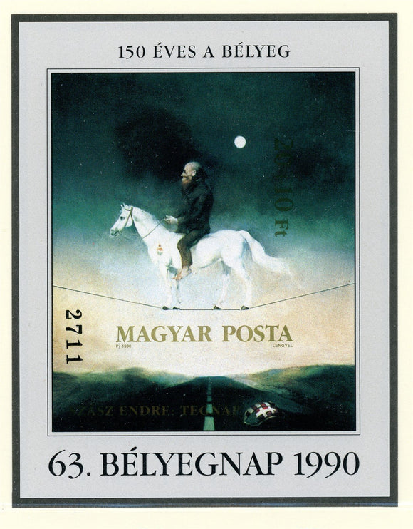Hungary Scott #B344 IMPERF MNH S/S Yesterday by Endre Szasz, Stamp Day CV$30+