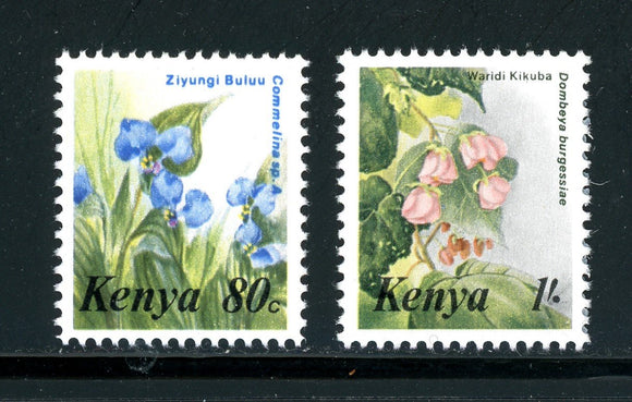 Kenya Scott #350-351 MNH Flowers FLORA CV$6+ ISH-1