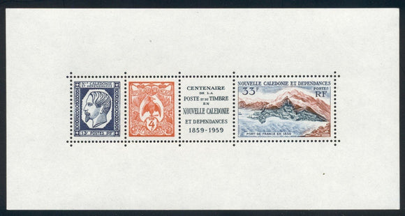 New Caledonia Scott #317a MNH S/S 1st New Caledonia Postage Stamp ANN CV$12+