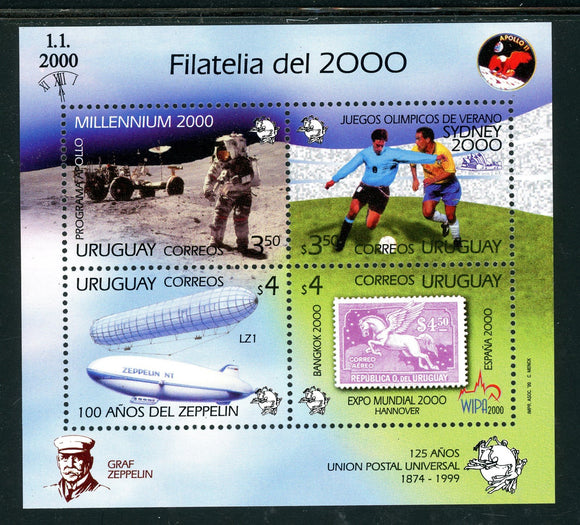 Uruguay Scott #1807 MNH S/S Millennium Stamp EXPOS CV$11+