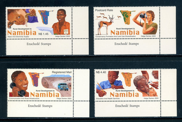 Namibia Scott #1011-1014 MNH Rural Development CV$6+ os1