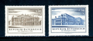 Austria Scott #606-607 MNH Burgtheater, Vienna CV$8+