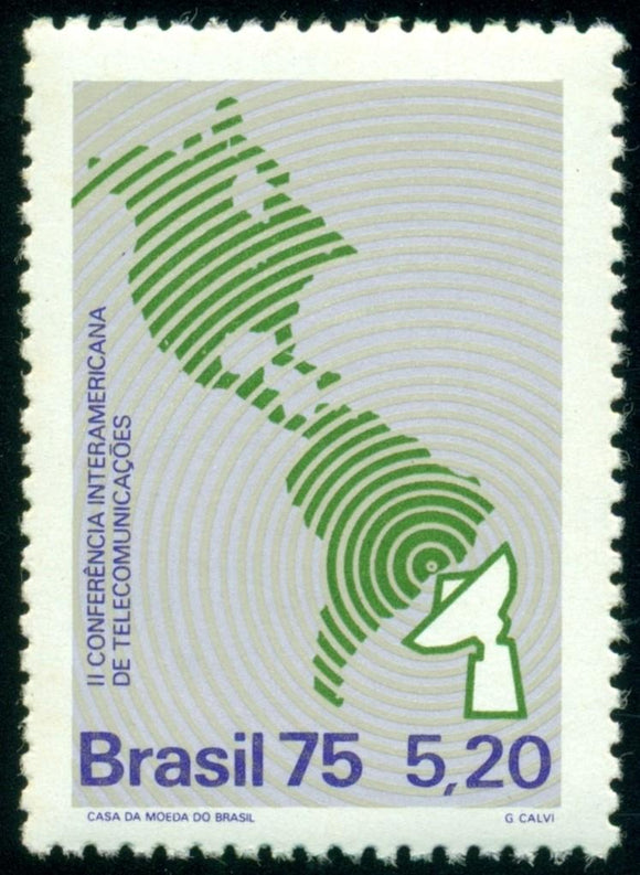 Brazil Scott #1415 MNH CITEL Interamerican Communications $$