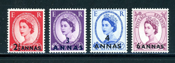 Oman Scott #58-61 MNH SCHGS on Queen Elizabeth II CV$10+