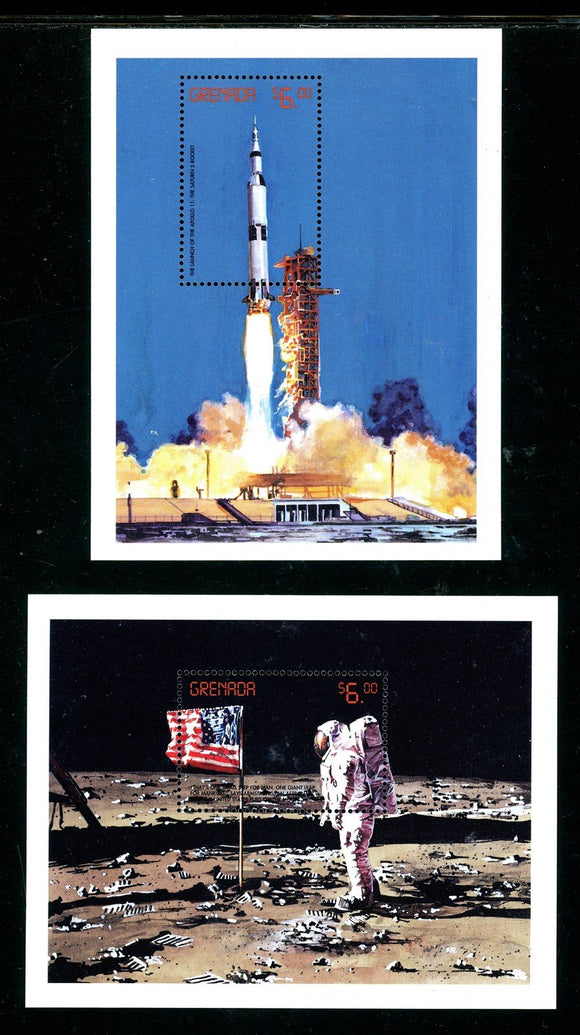 Grenada Scott #2869-2870 MNH S/S Apollo 11 Moon Landing 30th ANN CV$12+